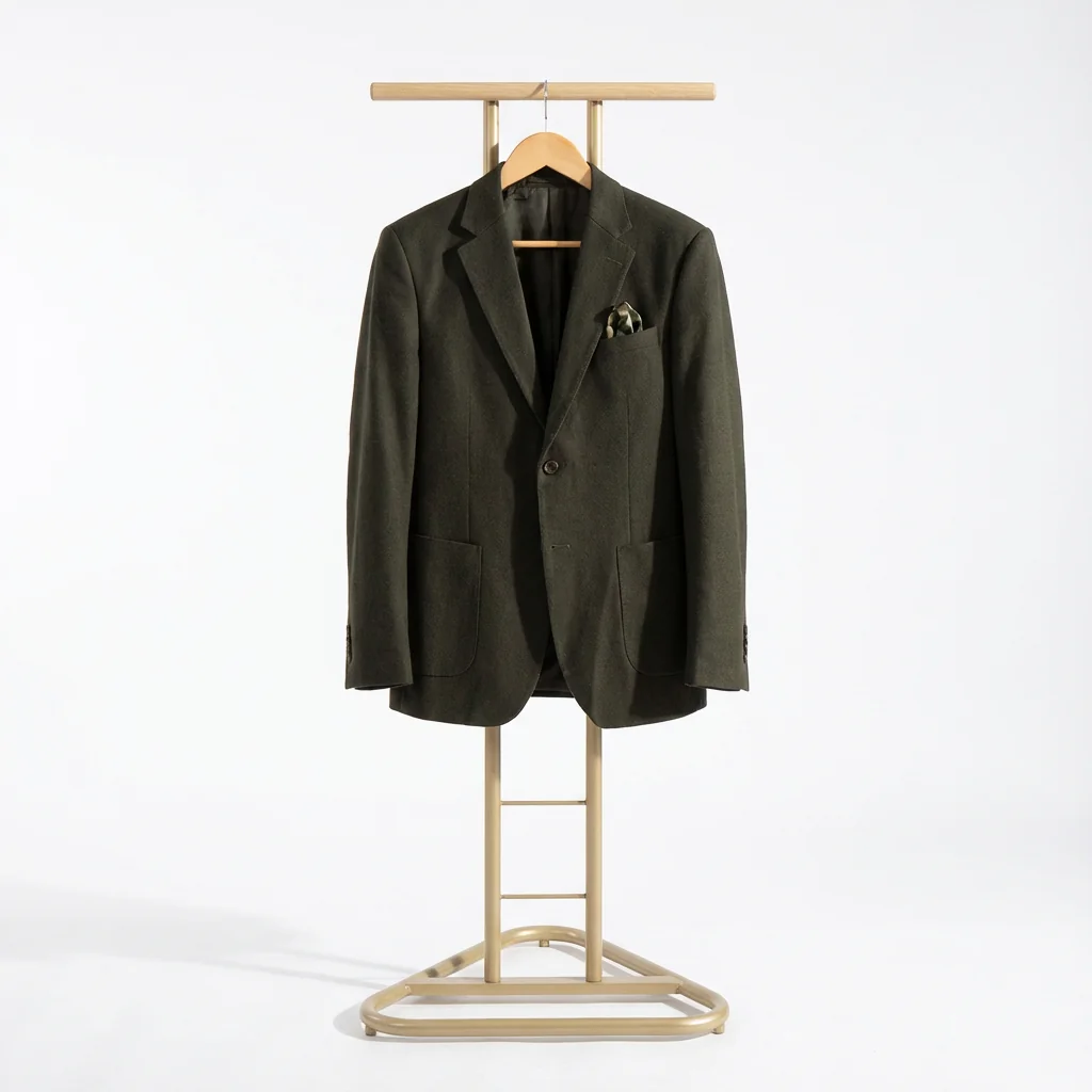 Apo Men Suit Coat Men S New Korean Fashion Slim Fit Men S Single Breasted Leisure Business Coat - Green